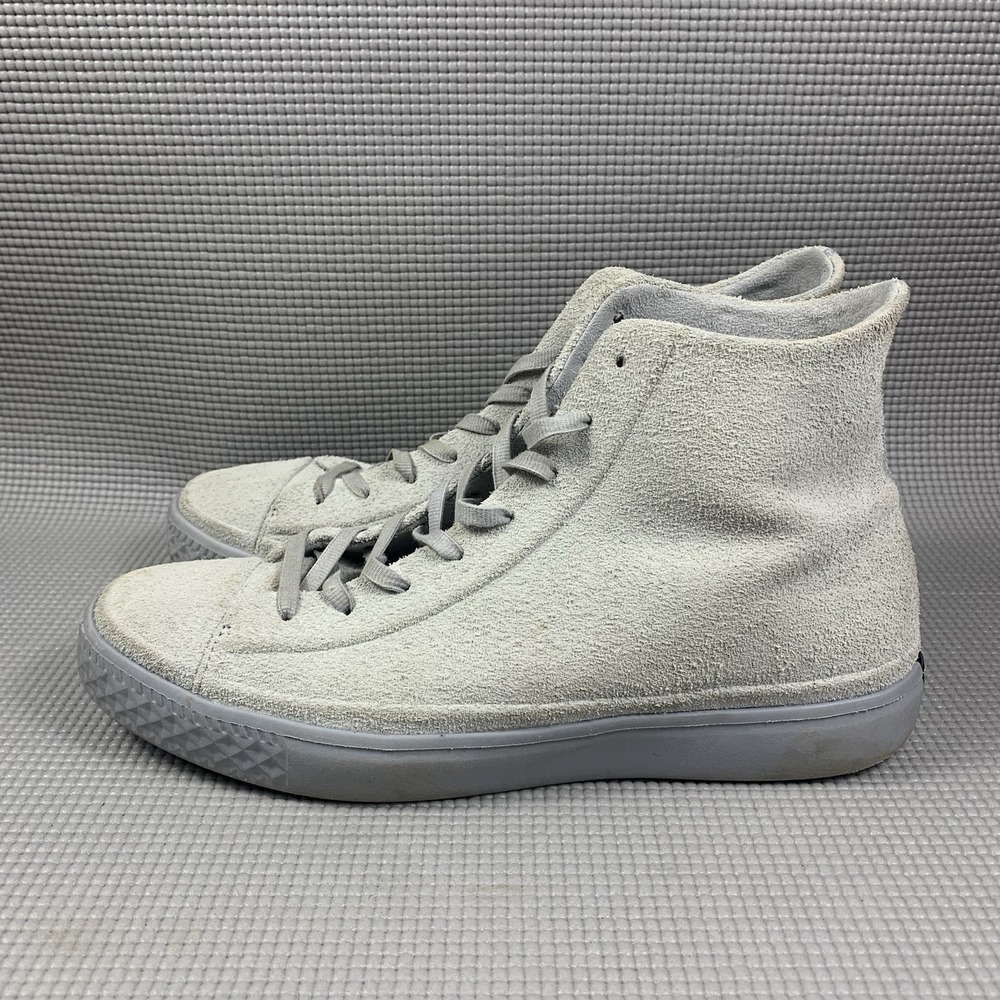 Converse All Star CTAS Modern Hi Wolf Grey Suede Leather Shoes 158843C Men's 11